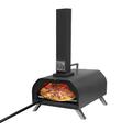 Wood Fired Pizza Oven Portable Stainless Steel Wood Pellet Pizza Oven with Built-in Thermometer for Camping Outside Backyard Kitchen