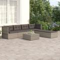 Andoer parcel With Cushions Poly Rattan Furniture Patio Poly Rattan Furniture Patio Conversation Set With Cushions Patio Set With Furniture Patio 6 Piece Patio Piece Patio Set Ciadaz