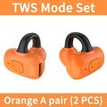 Ear-Clip Wireless Earphone HIFI Heavy Bass Surround Stereo Sound TWS Bluetooth 5.3 Headsets With Mic DT3.0 For Sports Game Music TWS Orange 2 PCS