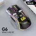 G6 Gaming Mouse Wireless 3 Modes 4000 DPI 11 RGB Backlit Rechargeable Silent Computer Gaming Mice for Windows/Android/MAC/iOS black