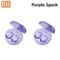 Xiaomi Q26 Headphones Bluetooth 5.3 Sleeping Headphones Wireless Earbuds Invisible Comfortable Noise Canceling Headphones Purple 2pack