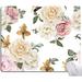 Mouse Pad Vintage Roses Flower Floral Mouse Pad Rectangle Custom Designs Waterproof Anti-Slip Rubber Mousepad Office Accessories Desk Decor Wireless Mouse Pads for Computers Laptop