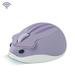 Cute 2.4G Wireless Mouse Ergonomic Optical USB Mice Kawaii Gaming Cartoon Hamster Mouse For PC Laptop Tablet Computer Kid Gift purple