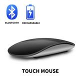 Bluetooth 4.0 Wireless Mouse Rechargeable Silent Multi Arc Touch Mice Ultra-thin Magic Mouse For Laptop Ipad Mac PC Macbook Charging black