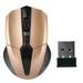 Portable 319 2.4Ghz Wireless Mouse Adjustable 1200DPI Optical Gaming Mouse Wireless Home Office Game Mice for PC Computer Laptop gold