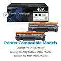 48A Toner Cartridge Black 2 Pack CF248AD 48A CF48A Compatible Toner Cartridge Replacement for HP48A Toner Black Cartridge CF248A use with Laser Pro M15a M15w; MFP M28a M29w; MFP M30w M31w Printer