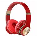 HIFI Wireless Headphones 3D Stereo Bluetooth Headset Foldable Gaming Earphones With Mic TF Card Noise Reduction Earbuds Handfree red