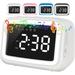 Kids Alarm Clock With Bluetooth Speaker For Bedroom Ok To Wake Alarm Clock For Kids With Dimmable Night Light digital Clock With Dual Alarms snooze t