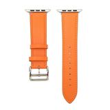 Smart Watch Band Watch Strap Leather Smart Watch Accessory for IOS Watch Series SE 8 7 6 5 4 3 2 1 42mm 44mm 45mm Orange