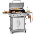 Klarstein - Barbecue Gaz Camping avec 4 Brûleurs à Gaz, Plancha au Gaz de 14400W, Gril à Gaz en