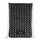 Black Swing Embellished Satin Phone Pouch