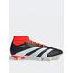 adidas Mens Predator 24 League Soft Ground Football Boot - Black/White/Red, Black/White, Size 11, Men