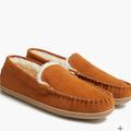 J. Crew Shoes | J. Crew Nwt J. Crew Caramel Suede Mocassin Slippers Size 10 | Color: Tan | Size: 10