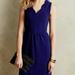 Anthropologie Dresses | Anthropologie Maeve Ruffled Ottoman Ribbed Dress Xs Nwt (Ob380312) | Color: Blue/Purple | Size: Xs