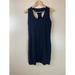 Athleta Dresses | Athleta M Rafina Racerback Mini Dress Black Bodycon Tank Shelf Bra Sheath | Color: Black | Size: M