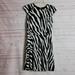 Michael Kors Dresses | Michael Kors Zebra Print Cap Sleeve Party Dress | Color: Brown/White | Size: 6