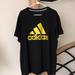 Adidas Tops | Adidas Climalite Performance Short Sleeve Tee Shirt | Color: Black/Yellow | Size: 2x