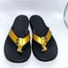 Nike Shoes | Nike Bella Kia Women’s Thong Flip Flop Sandals Black And Metallic Gold Size 6 | Color: Black/Gold | Size: 6