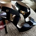 Michael Kors Shoes | Michael Kors Black & Gold Pumps | Color: Black/Gold | Size: 9.5