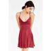 Urban Outfitters Dresses | New Silence + Noise Amie Cowl-Neck Waisted Dress | Color: Red | Size: Various