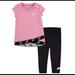 Nike Matching Sets | New Baby Nike Set | Color: Black/Pink | Size: 24mb