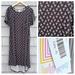 Lularoe Dresses | New W/ Tags Lularoe Carly Dress Size Extra Large Black Triangle Print | Color: Black | Size: Xl