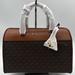 Michael Kors Bags | (Nwt) Michael Kors Medium Travel Duffle Satchel Bag Brown | Color: Brown/Gold | Size: Medium