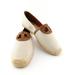 Tory Burch Shoes | New Tory Burch Natural Tan Logo Espadrille Flats 7 | Color: Tan | Size: 7