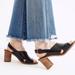 Madewell Shoes | Madewell The Ruthie Crisscross Sandal In Leather Size 9-1/2 | Color: Black | Size: 9.5