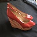 Michael Kors Shoes | Michael Kors Red Wedges | Color: Red | Size: 10