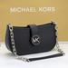 Michael Kors Bags | Michael Kors Carmen Small Shoulder Pochette Bag Black Nwt | Color: Black/Silver | Size: Various