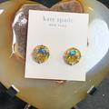 Kate Spade Jewelry | Kate Spade Gold Tone Faceted Ab Crystal Earrings | Color: Gold/Yellow | Size: Os