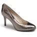 Michael Kors Shoes | Michael Kors Pump Embossed Leather Gunmetal Sz 8.5 | Color: Gray/Silver | Size: 8.5