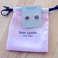 Kate Spade Jewelry | Kate, Spade, Multi Glitter Nwt Magenta, Pink Stardust Gold Cushion, Earrings | Color: Gold/Pink/Tan | Size: Os