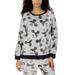 Disney Tops | Disney Mickey Mouse Cozy Fleece Pj Sweatshirt Top Lounge Sleepwear Size Large | Color: Black/Gray | Size: L