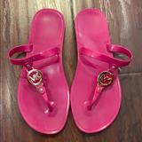 Michael Kors Shoes | Mk Jelly Sandals In Size 6 | Color: Pink | Size: 6