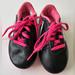 Adidas Shoes | Adidas Toddler Girls Pink And Black Soccer Cleats Size 11. | Color: Black/Pink | Size: 11g