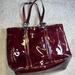 Coach Bags | Coach Patent Tote Handbag Berry Burgundy Maroon East West Gallery Used | Color: Purple | Size: Os