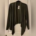 Torrid Jackets & Coats | #040 - Nwt Torrid Olive Green “Suedette” Drape Front Jacket Plus Size 0 (Large) | Color: Green | Size: L