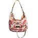 Coach Bags | Coach Kristin Signature Multi-Color Nylon Hobo Shoulder Handbag | Color: Cream/Pink | Size: Os