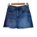 Madewell Skirts | Madewell Skirt Blue Pockets Button Zipper Denim Mini Skirt Size 27 | Color: Blue | Size: 26