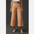 Anthropologie Pants & Jumpsuits | Anthropologie The Kit Cropped High Rise Wide Leg Trouser Jeans - 25 | Color: Orange | Size: 25