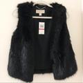 Michael Kors Jackets & Coats | Michael Kors Faux Fur Sleeveless Jacket | Color: Black | Size: Xs