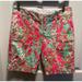 Lilly Pulitzer Shorts | Lilly Pulitzer | Adie Flamingo Pink Southern Charm The Chipper Short 19987 Sz 2 | Color: Green/Pink | Size: 2