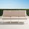 Grayson Sofa with Cushions in White Aluminum - Quick Dry, Charcoal - Frontgate