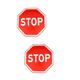 CLISPEED 2 Pcs Stop Street Sign at Play Safety Signs Garage Parking Assistant Sign Stop Traffic Sign Traffic Light Sign Door Stop Sign Locker Post Stop Sign Gel Nail Polish Road Sign