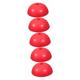 Milisten 5pcs Semicircle Massage Ball Yoga Step Ball Sport Massage Ball Fitness Massage Ball Yoga Ball Exercise Yoga Ball Relax Ball Gym Step Ball Sports Red Plastic Child Ceramic Tile