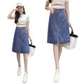 KOGORA Denim skirt Female Vintage Pencil Denim Jeans Skirts Clothes Lady Summer Trendy Skirt-d-4xl