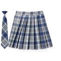 GerRit Skirt Multicolor Jk Plaid Large Size Campus Pleated Skirt Casual High Waist Skirt-color 4-xxs