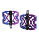 Mountain Bike Pedals,Bicycle Pedals, Mountain Bike Pedals,Bicycle Pedal Bicycle Ultra-light Aluminum Alloy 3 Bearing 14 Color Mountain Bike Pedal Bicycle Accessories (Size : Y06 Blue purple)